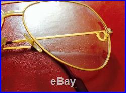 Cartier Vendome, Gold Frame, Clear Aviator Lenses, Vintage glasses free shipping