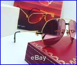 Cartier Vendome Laque Santos Vintage Sunglasses Lunettes Sonnenbrille Eyeglasses