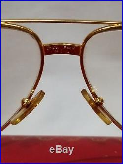 Cartier Vendome Santos Vintage Sunglasses Lunettes Sonnenbrille Gold Eyeglasses