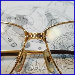 Cartier Vintage 80's Panthere GM 18k gold finish sunglasses eyeglasses