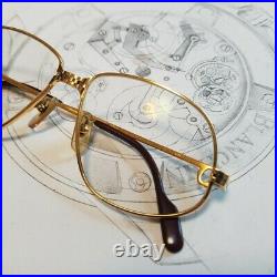 Cartier Vintage 80's Panthere GM 18k gold finish sunglasses eyeglasses