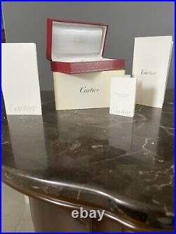 Cartier Vintage Eyeglass Case With Papers And Cardboard Box