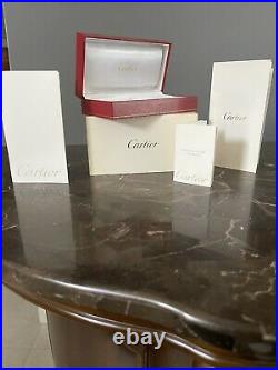 Cartier Vintage Eyeglass Case With Papers And Cardboard Box