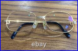 Cartier Vintage Eyeglasses 56? 17 135 SERIE LIMITEE Gold Frame No Accessories