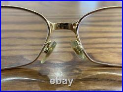 Cartier Vintage Eyeglasses 56? 17 135 SERIE LIMITEE Gold Frame No Accessories