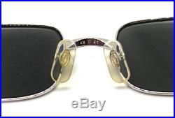 Cartier Vintage Eyeglasses / Sunglasses with BOX. Vendome Santos Silver 48-21