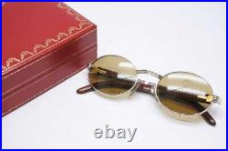 Cartier Vintage Glasses 5120 135b White Rare Sunglasses