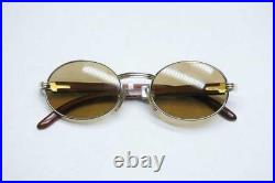 Cartier Vintage Glasses 5120 135b White Rare Sunglasses from Japan mu783