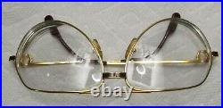 Cartier Vintage Gold Teardrop Aviator Frame, Glasses 62 14 140