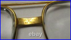 Cartier Vintage Gold Teardrop Aviator Frame, Glasses 62 14 140