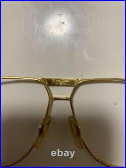 Cartier Vintage Gold two bridge Glasses 62? 12 135 No box