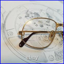 Cartier Vintage Panthere Louis Romance GM 18k gold finish sunglasses eyeglasses
