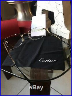 Cartier Vintage Rimless Panther Eye Glasses Women Style