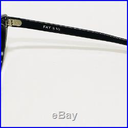 Cat Eye Glasses Frame Black Rhinestones Pearls Fay France Eyeglasses Vintage
