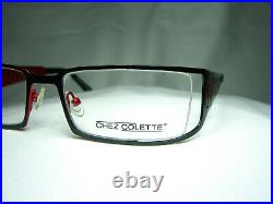 Chez Colette eyeglasses oval square half rim frames women's men's NOS vintage