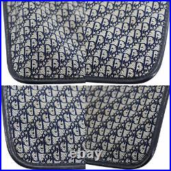 Christian Dior Trotter Eyeglass Case Pouch Bag Navy Vintage Authentic #AC395 Y