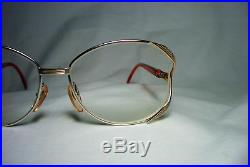 Christian Dior eyeglasses oversized round oval women's frames gold plated vintag
