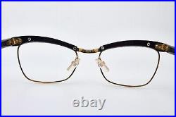 Classic Retro Eyewear Glasses AMOR 135 Gold Filled Butterfly Eyeglasses Frame
