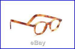 Classic, smaller Vintage 30s acetate eyeglasses in demi amber K10