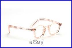 Classic, smaller Vintage 30s acetate eyeglasses in light rose transparent K10
