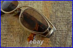 Claude Montana Vintage Glasses 582 0303 Tortoise Gold Tone Wire Frames