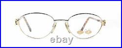 Club LA 6311 Oval Gold Silver Metal Fancy Vintage Eyeglasses 90s France NOS
