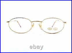 Club LA 6312 Oval Gold Metal Fancy Vintage Women's Eyeglasses 90s France NOS