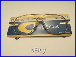 Cottet 2402 Rare Vintage Gold Aviator Eyeglasses Made in France Size 55 16 140
