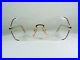 DP Creations eyeglasses scallop oval Gold plated Titanium alloy frames NOS