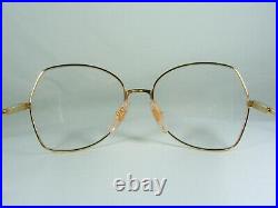 DP Creations eyeglasses scallop oval Gold plated Titanium alloy frames NOS
