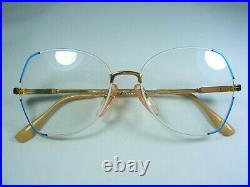 DP Creations luxury eyeglasses scallop oval Gold plated Titanium alloy frames