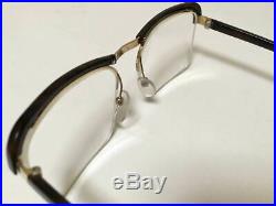 Dead Stock Essel Made In France Gold-Plated Nail Roll Frame Vintage Glasses