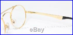 ETTORE BUGATTI 11708 Round Vintage Eyeglasses Frame Glasses Rare Narrow 46-22