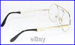 ETTORE BUGATTI 11709 Round Vintage Eyeglasses Frame Glasses Rare Narrow 46-22