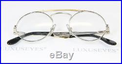 ETTORE BUGATTI 11709 Round Vintage Eyeglasses Frame Glasses Rare Narrow 46-22