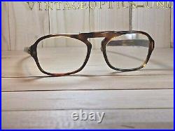 E. I. Frame France Vintage Tortoise Shell Rimway Aviator Eyeglasses Frame. Mint