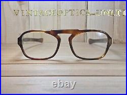 E. I. Frame France Vintage Tortoise Shell Rimway Aviator Eyeglasses Frame. Mint