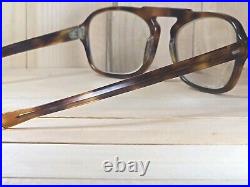 E. I. Frame France Vintage Tortoise Shell Rimway Aviator Eyeglasses Frame. Mint