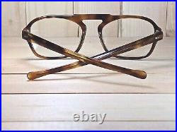 E. I. Frame France Vintage Tortoise Shell Rimway Aviator Eyeglasses Frame. Mint