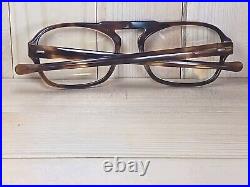 E. I. Frame France Vintage Tortoise Shell Rimway Aviator Eyeglasses Frame. Mint