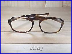 E. I. Frame France Vintage Tortoise Shell Rimway Aviator Eyeglasses Frame. Mint