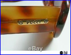 Emilio Pucci Hand Made France 91070 occhiali vintage in acetato 1980s (small)
