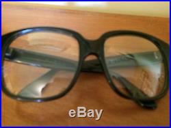 Emmanuelle Khanh Vintage glasses Large frame Black