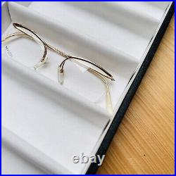 Essilor eyeglasses Ladies Men's Gold Nylor Mod. 057 145 True Vintage 80s NOS