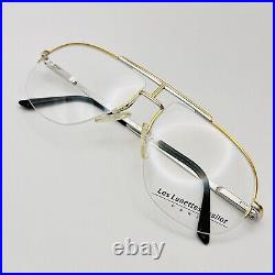Essilor eyeglasses Men Ladies Oval Gold Silver Mod. 055 Vintage 80s NOS