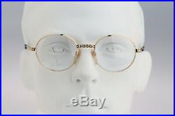 Ettore Bugatti EB 508 0104, Legendary 80s Vintage round eyeglasses NOS