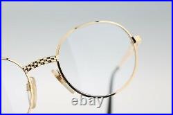 Ettore Bugatti EB 508 0104, Legendary 80s Vintage round eyeglasses NOS