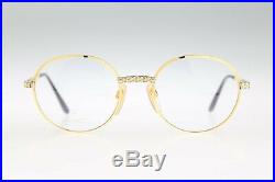 Ettore Bugatti EB 508 0106 52, Legendary 80s Vintage round eyeglasses NOS