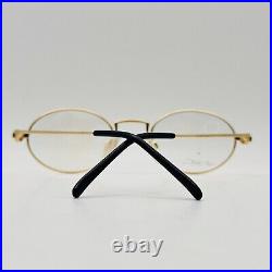 Ettore Bugatti eyeglasses Men Ladies Oval Gold Silver Mod. Eb 601 Vintage 90er