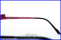 Eyedc Glasses Mod. V586 006 48-21 120 Red Flexi Metal Semi Rim Vintage France